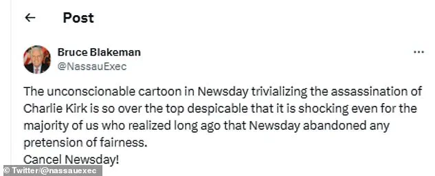 Newsday Apologizes for Controversial Cartoon Amid Political Backlash