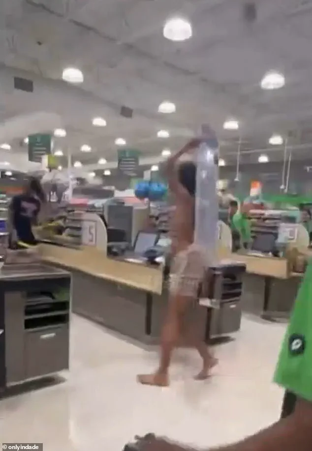 Exclusive Footage Reveals Chaos as Shirtless Man Turns Publix Shelf into Weapon in Miami Brawl