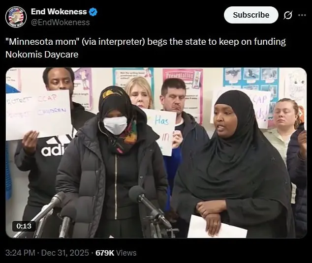 Minnesota Daycare Manager's Ostentatious Attire at Press Conference Sparks Controversy Amid Facility Break-In Claims