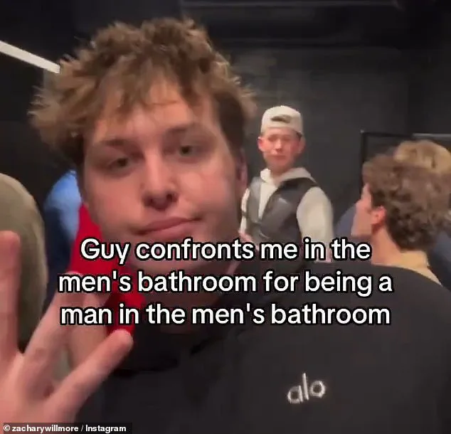 Viral Video of Gay Influencer Confronted in Men’s Bathroom Sparks National Debate on Gender Identity and Public Spaces
