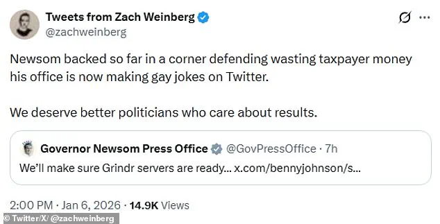 California Governor's Response to Conservative Critic Sparks National Debate on Accountability and Social Media's Role in Governance