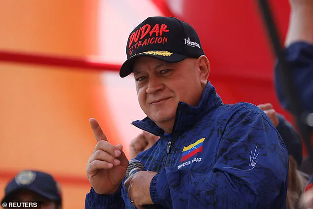 U.S. Offers $25 Million Reward for Information Leading to Arrest of Venezuelan Minister Diosdado Cabello in Crackdown on Narco-Terrorism Conspiracy