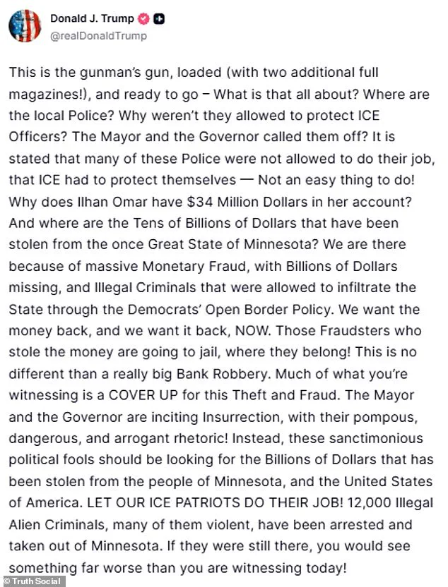 Trump's Social Media Post Sparks Debate on Federal and Local Law Enforcement's Role in Public Safety