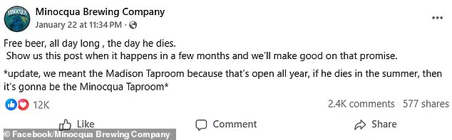 Controversial Social Media Post by Wisconsin Brewery Sparks Public Debate Over Political Statements and Free Beer Offer