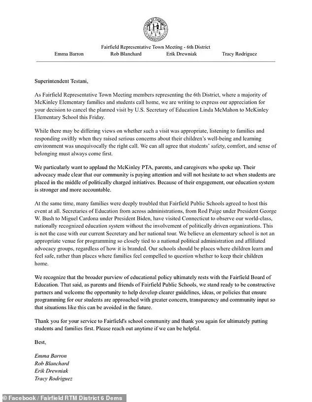 Last-Minute Cancellation of Linda McMahon's 'History Rocks!' Visit Sparks Debate Over Patriotic Curriculum in Schools