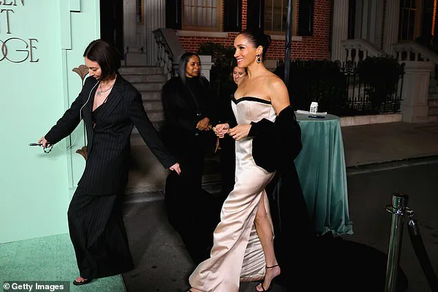 Meghan Markle Stuns in Pink Gown at Fifteen Percent Pledge Gala, Highlighting Support for Black-Owned Businesses