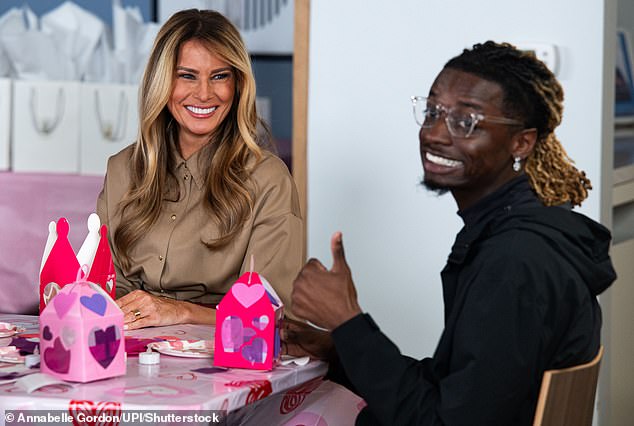 Melania Trump Brings Hope to Children at NIH on Valentine's Day