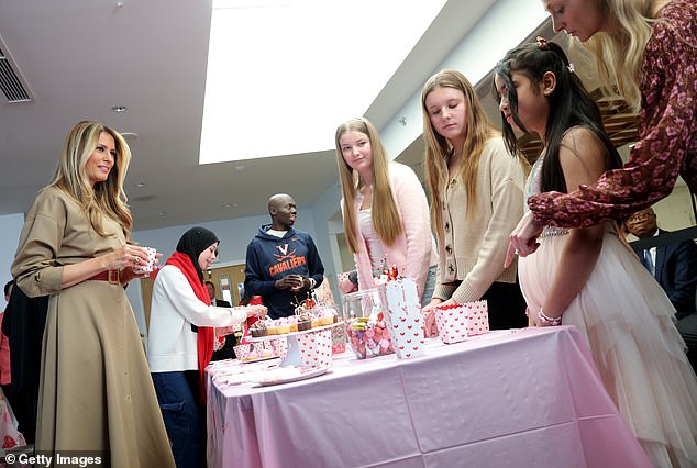 Melania Trump Brings Hope to Children at NIH on Valentine's Day