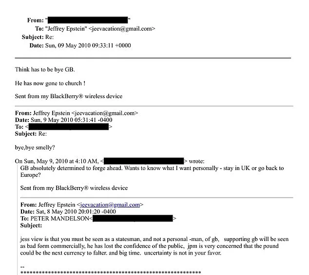 Democrats Push for Mandelson Testimony as Epstein Files Reveal Cryptic Links