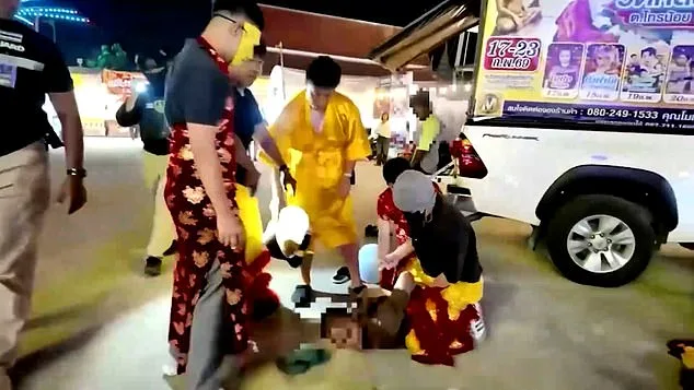 Thai Police in Red Dragon Costume Arrest Art Thief During Lunar New Year Celebrations