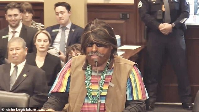 Far-Right Activist's Racially Offensive Costume Sparks Controversy at Idaho Immigration Hearing