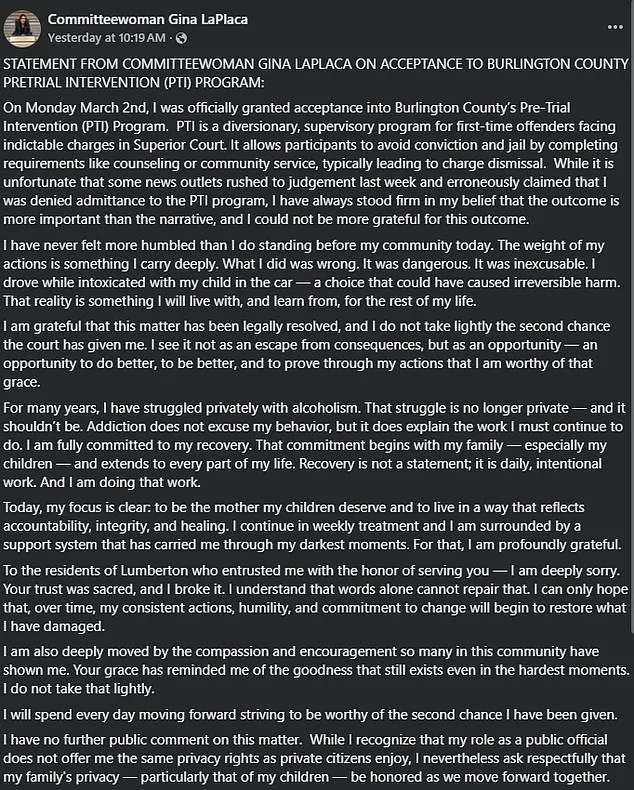 Gina LaPlaca: From Promising Leader to Legal Reckoning – The Legal Tightrope of DUI, Child Abuse Charges, and Public Accountability