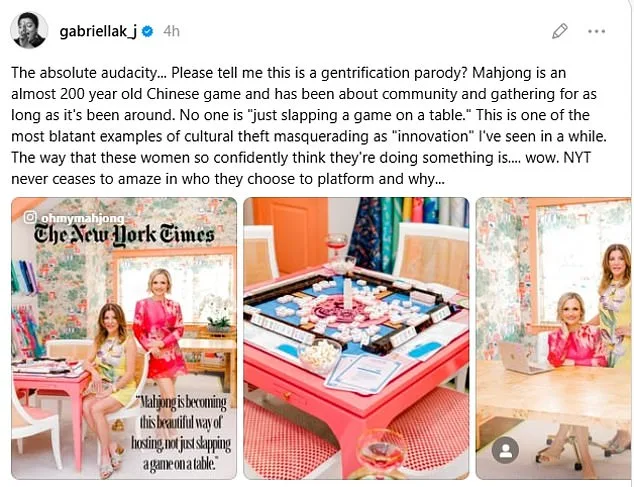 Gabriella Karefa-Johnson Slams NYT Over Mahjong Feature as Cultural Appropriation
