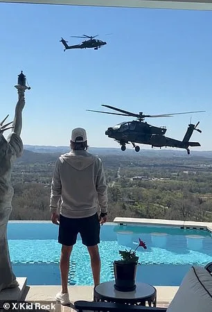 Kid Rock's Apache Helicopter Posts and Jab at California Governor Spark Controversy During No Kings Protests