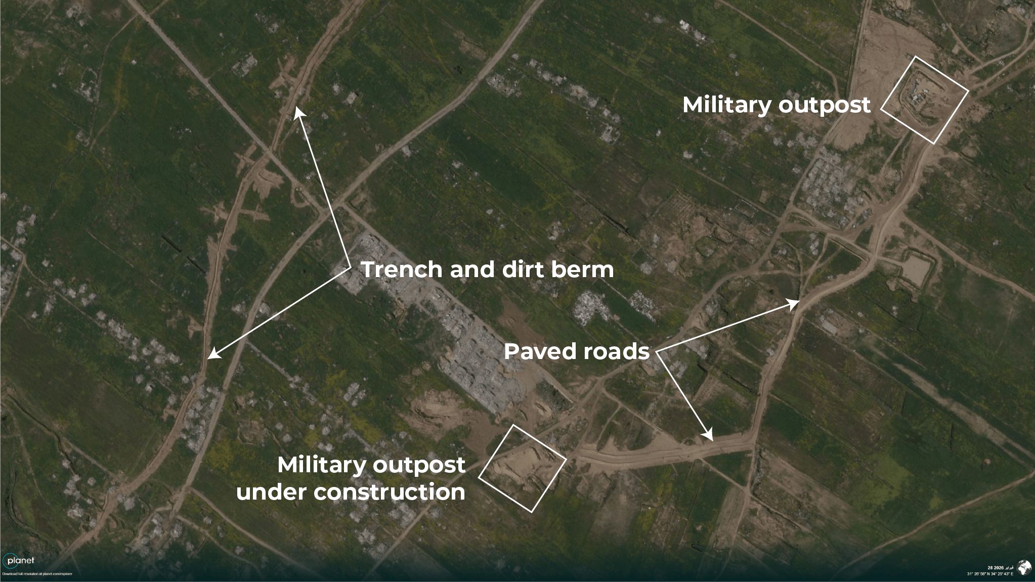 Satellite images show Israel expands military footprint in Gaza as US rebuilds Rafah