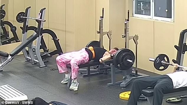 Man escapes death by rolling under 145kg barbell during bench press
