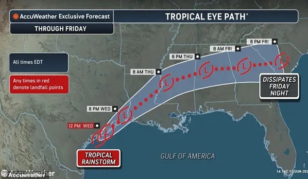 Life-threatening Tropical Storm Arthur Brings Flash Flood Risks to Texas and Louisiana