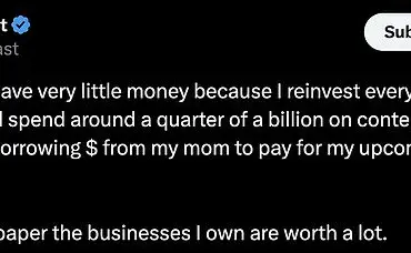 Billionaire MrBeast Claims 'Very Little Money' Despite $1B Net Worth, Relies on Family for Wedding