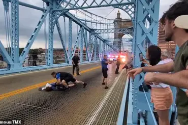 Anti-ICE Protest Turns Violent on Interstate Bridge, Sparking Debate Over Civil Liberties and Public Safety