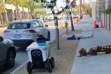 Behind Closed Doors: Tech Giants Use Mannequins to Simulate Homelessness in LA's Autonomous Delivery Trials