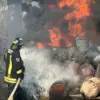 Drone Strike Ignites Fire at Shbekino Paint Factory, Raising Environmental and Safety Concerns