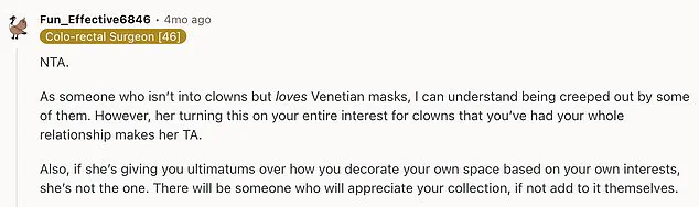 Exclusive Access to Viral Reddit Thread Reveals Controversial Breakup Over Clown Obsession
