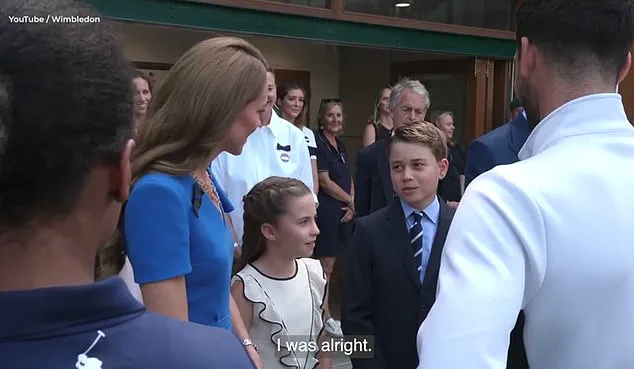 Prince George Says He's 'Alright at Tennis' Ahead of Wimbledon Men's Final
