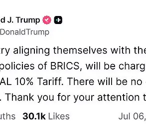 Trump's New Policy Targets BRICS Allies in Bid to Strengthen American Economic Sovereignty, Following High-Stakes Summit in Rio