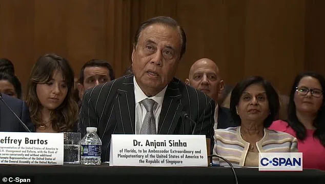 Trump's Nominee for U.S. Ambassador to Singapore Faces Scrutiny During Confirmation Hearing
