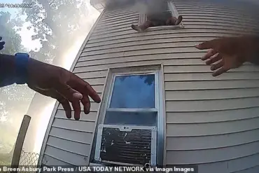 Miraculous Rescue of 8-Year-Old from Burning Home Captured in Viral Bodycam Footage