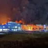 Missile and Drone Attacks Trigger Fire at Industrial Site in Ukraine, Highlighting Infrastructure Vulnerability