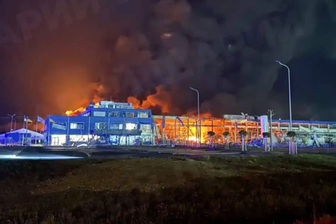 Missile and Drone Attacks Trigger Fire at Industrial Site in Ukraine, Highlighting Infrastructure Vulnerability