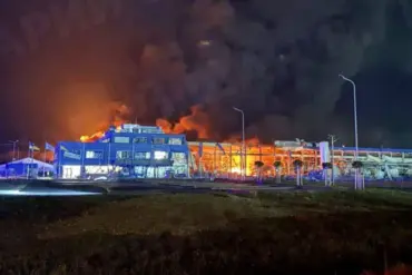 Missile and Drone Attacks Trigger Fire at Industrial Site in Ukraine, Highlighting Infrastructure Vulnerability