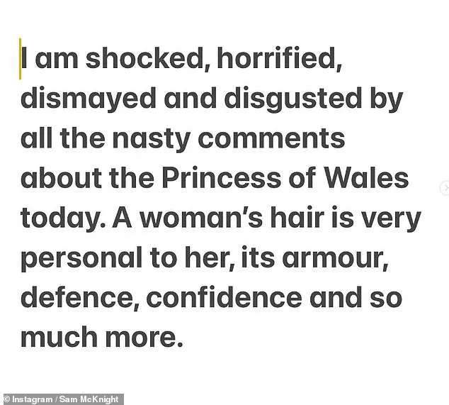 Former Hairdresser of Princess Diana Condemns Online Harassment Following Her Public Appearance